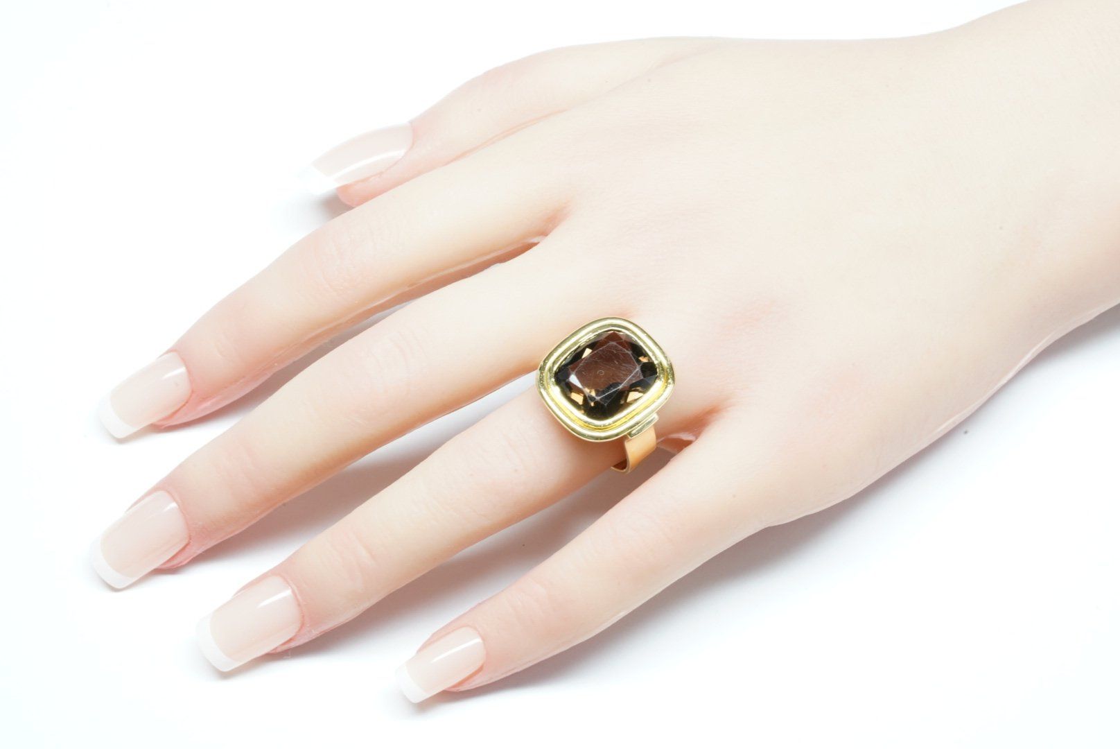 Anelli: Massiver Fingerring 18k mit Rauchquarz – Usato da Bülach venduto da Re-Jewelled 5