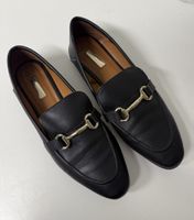 Damen Loafer Primark schwarz mit goldfarbenem Detail Gr 41