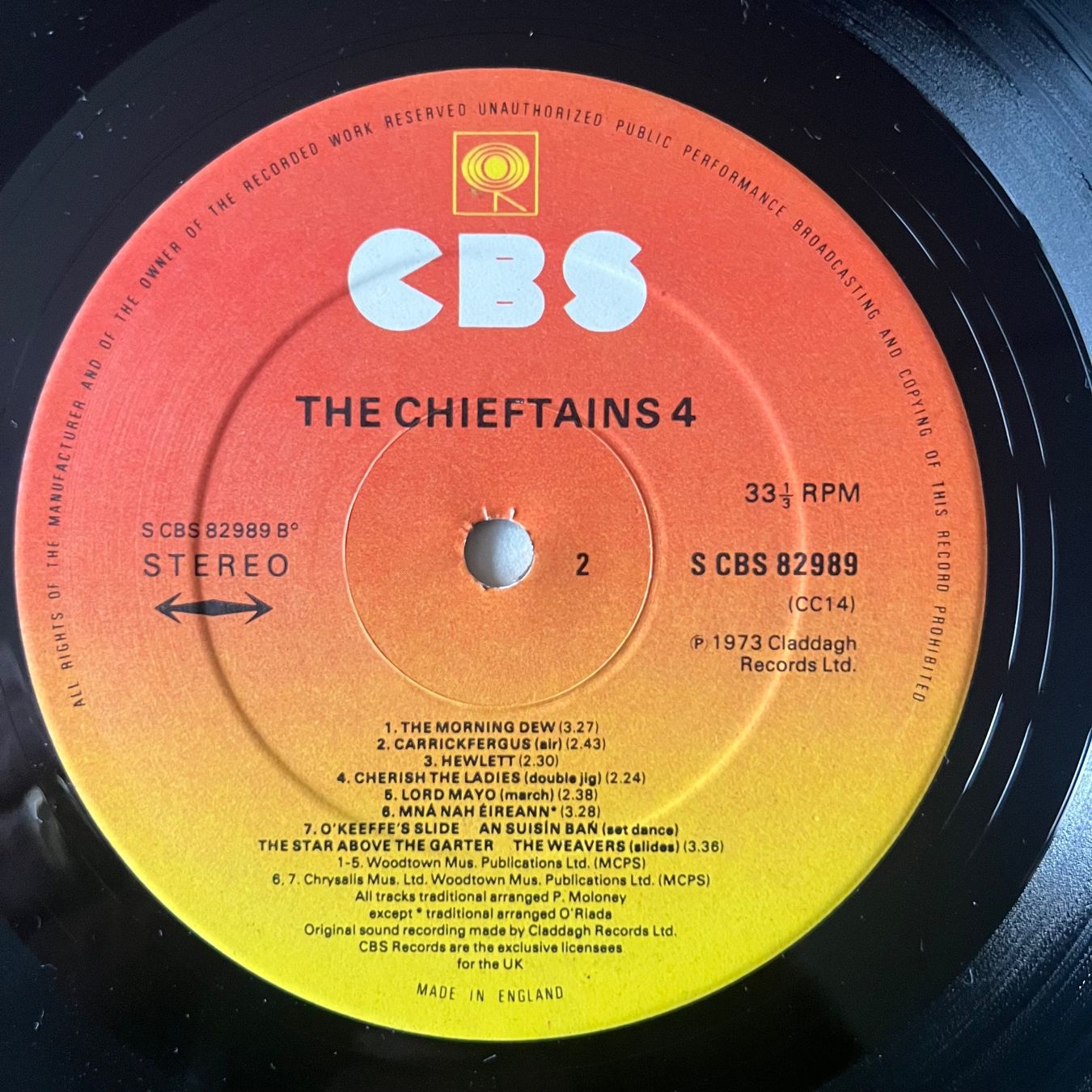 Dischi in vinile: Chieftains - 4 / 1. UK-Press. 1973 - Celtic Folk – Usato da Gais venduto da soundcave57 4