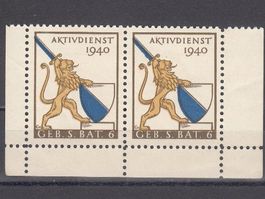 Infanterie Wi 76 im Paar mit Abart verschobener Blaudruck