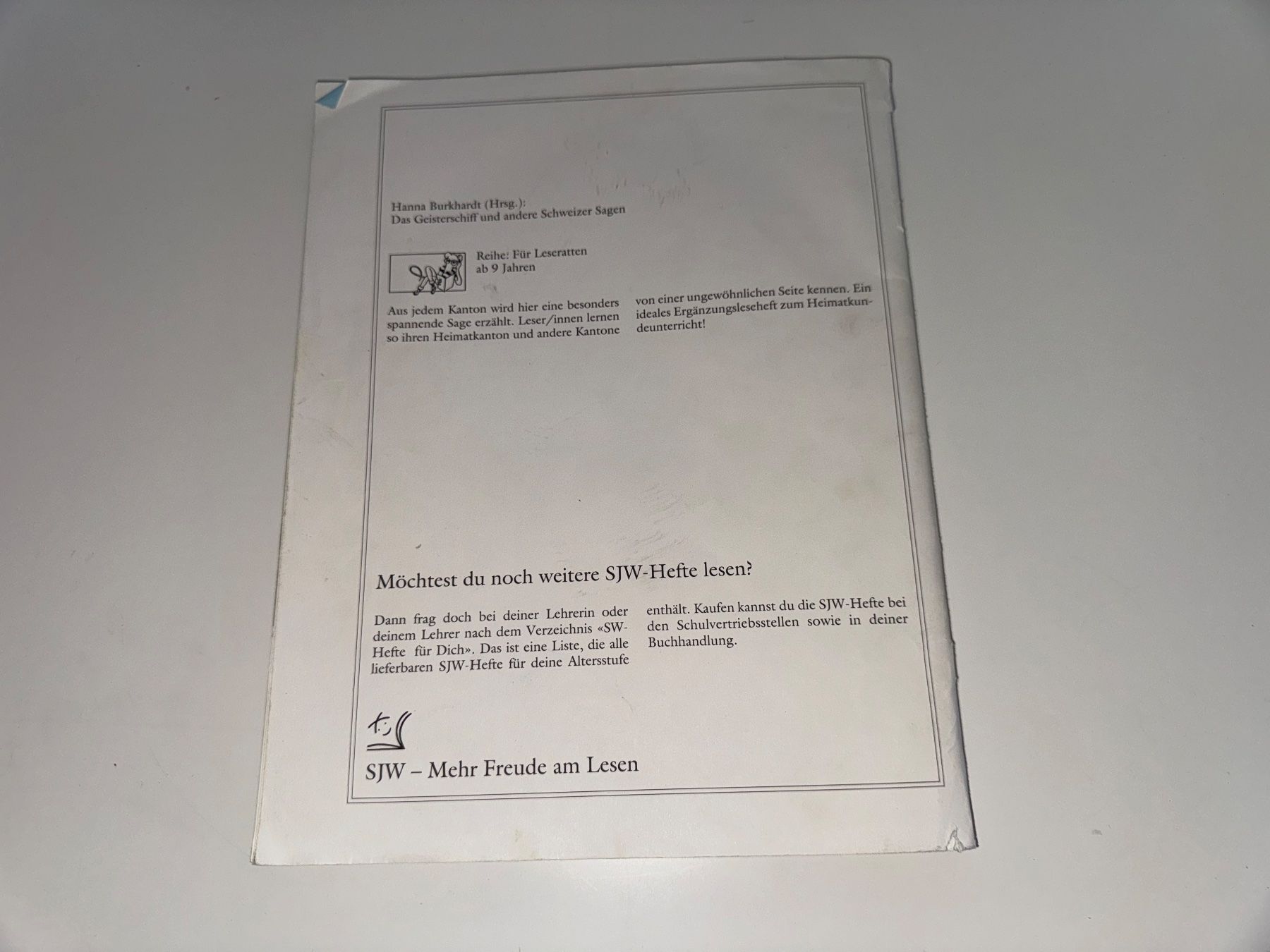 Libri: Das Geisterschiff und andere Schweizer Sagen – Usato da Grosswangen venduto da Kleine.Knoepfe 7