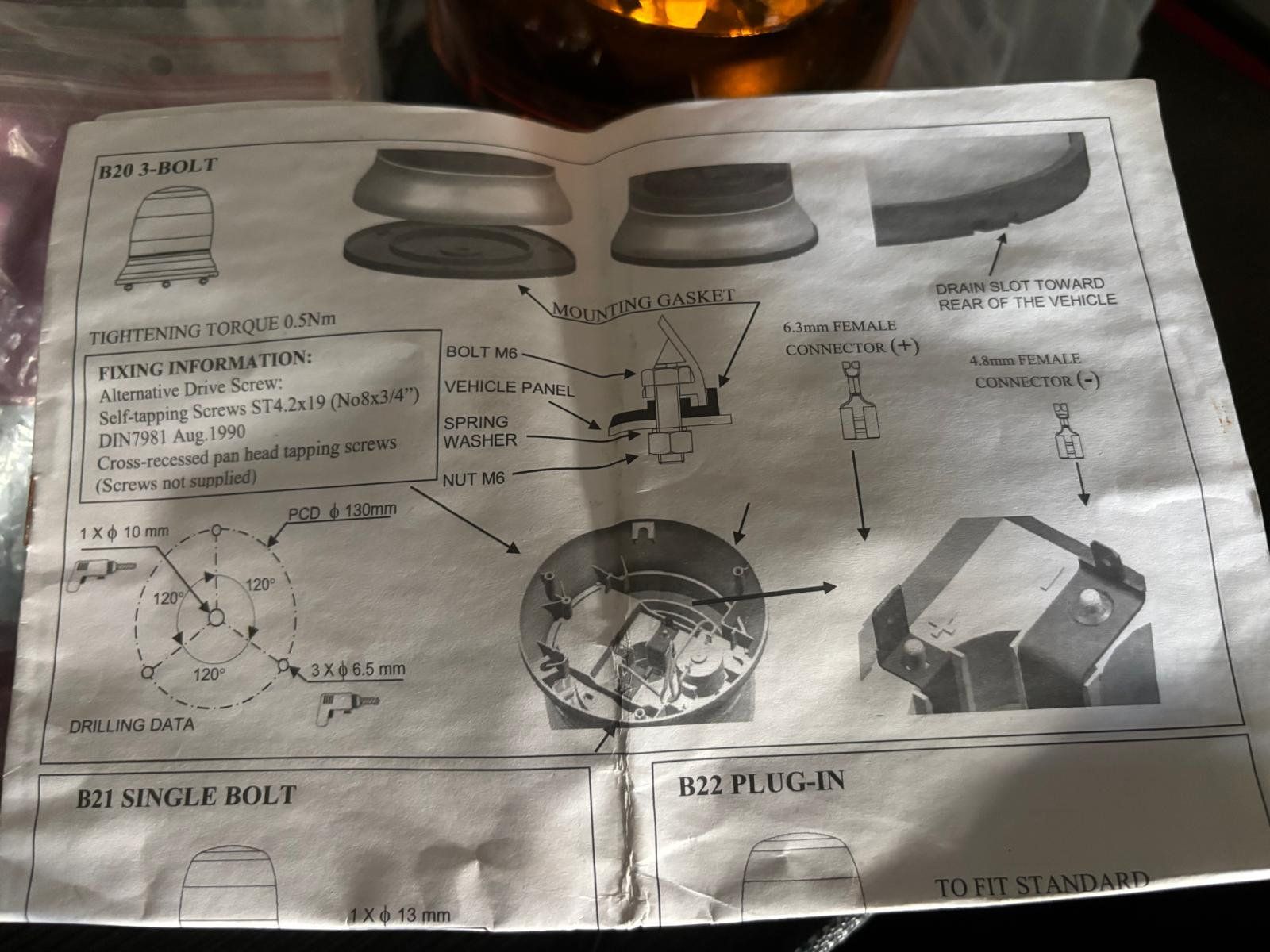 Lampade: Warnleuchte Britax 13109 NEU 12/24V Polycarbonat – Nuovo e nell'imballaggio originale da Regensdorf venduto da RCM_8105Regensdorf 3