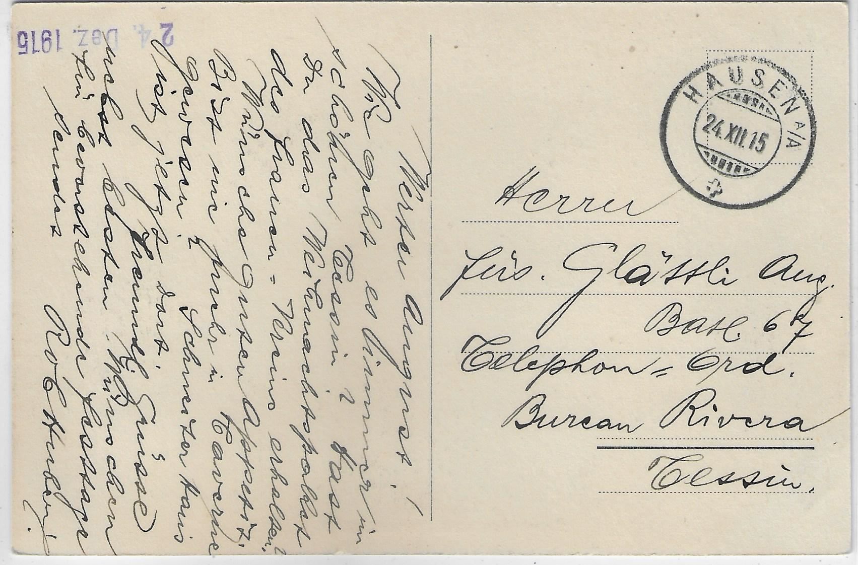 Cartes postales: Gemeindehaus Hausen a/Albis – D'occasion à Ettingen par Kartenplanet 1