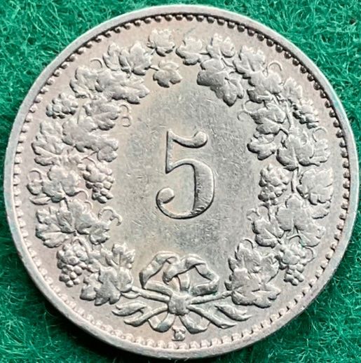 Toutes les monnaies: Pièce de 5 ct suisse 1928 – D'occasion à Plan-les-Ouates par gab_cgf6 1