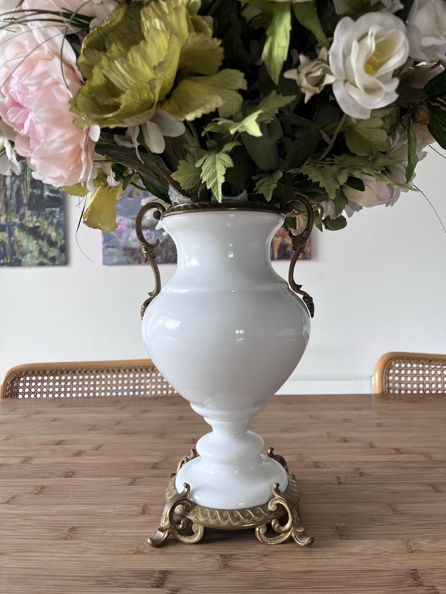 Tutte le decorazioni: Wunderschöne antike Vase mit edlem Seidenblumenstrauss – Usato da Kriens venduto da Bangkapi 4