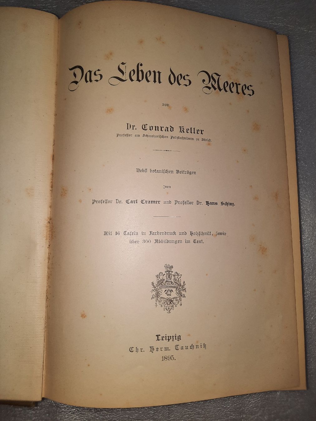 Libri: KELLER, Conrad: Das Leben des Meeres – Usato da Biasca venduto da Old_6blh 1