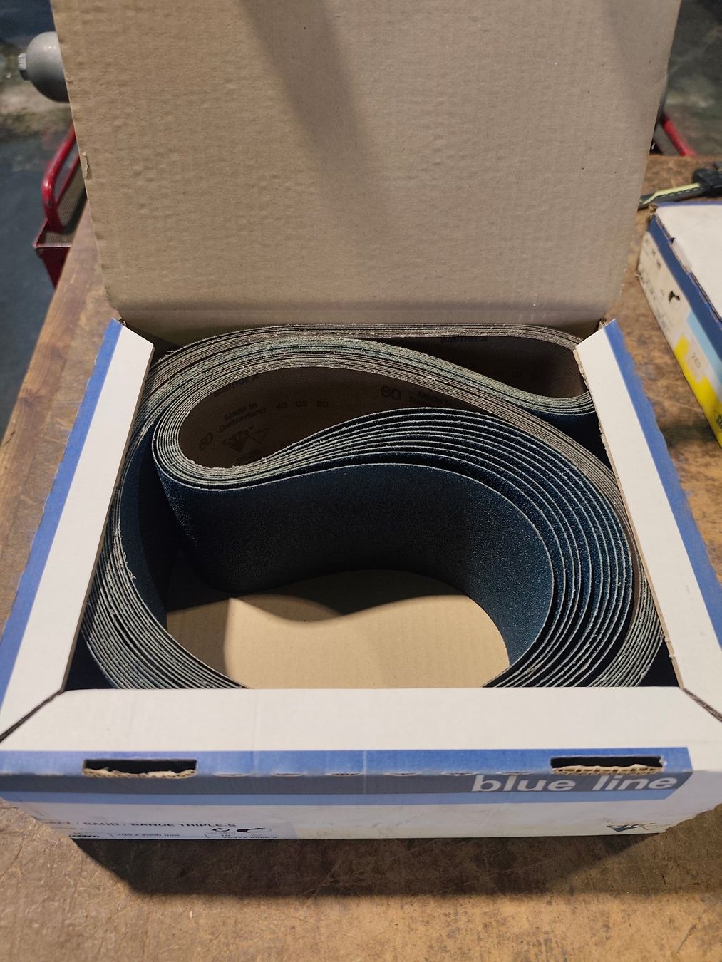 Tutti gli attrezzi: 20x Schleifband blue line P60; 100x2000mm – Usato da Arbon venduto da millpoint 1