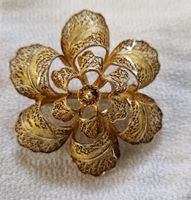 BROSCHE 800 SILBER VERGOLDET