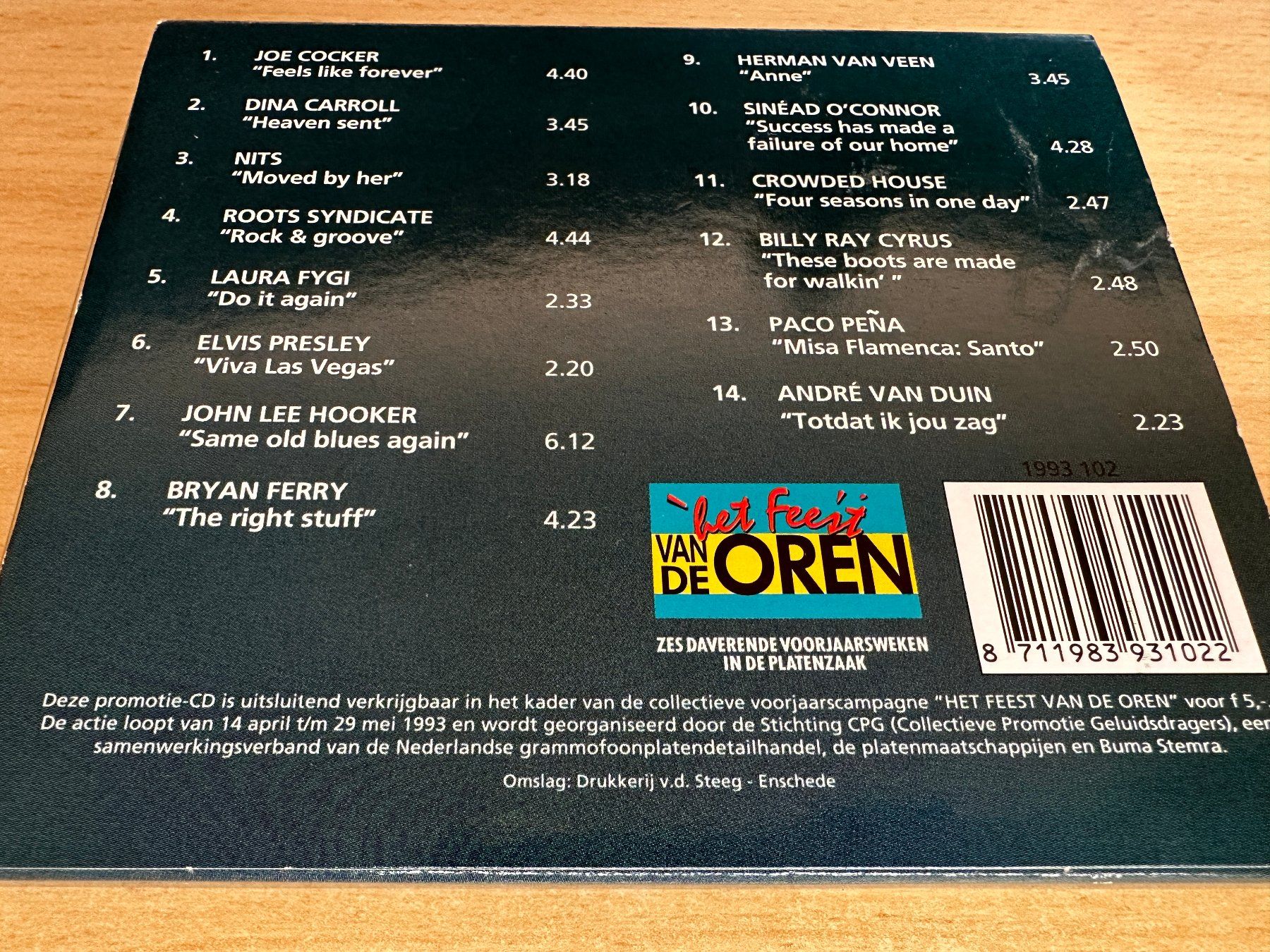 CDs: Various – De Nationale Voorjaars CD 1993 – Gebraucht aus Rikon im Tösstal von Alpenmutz 1