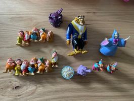 Lot de figurines Disney les 7 nains, cendrillon, la bête,…