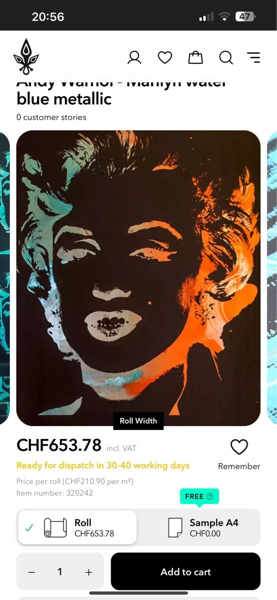 Foto & Immagini: Andy Warhol Marilyn Kunstdruck, ein Blickfang im Raum! – Usato da Glarus venduto da KunstWerkEr-LS87 4