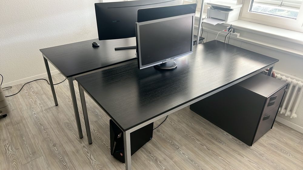 Tischplatte HWC-D40 für Schreibtische, Schreibtischplatte, 160x80cm Tischplatte HWC-D40 für Schreibtische, Schreibtischplatte, 160x80cm