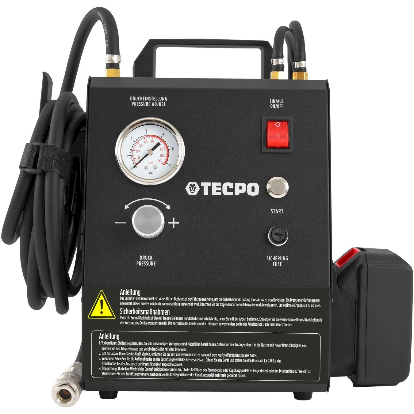 Tutti gli attrezzi: TECPO Elektrisches Bremsenentlüfter Set – Nuovo e nell'imballaggio originale da Bottighofen venduto da zaap 1