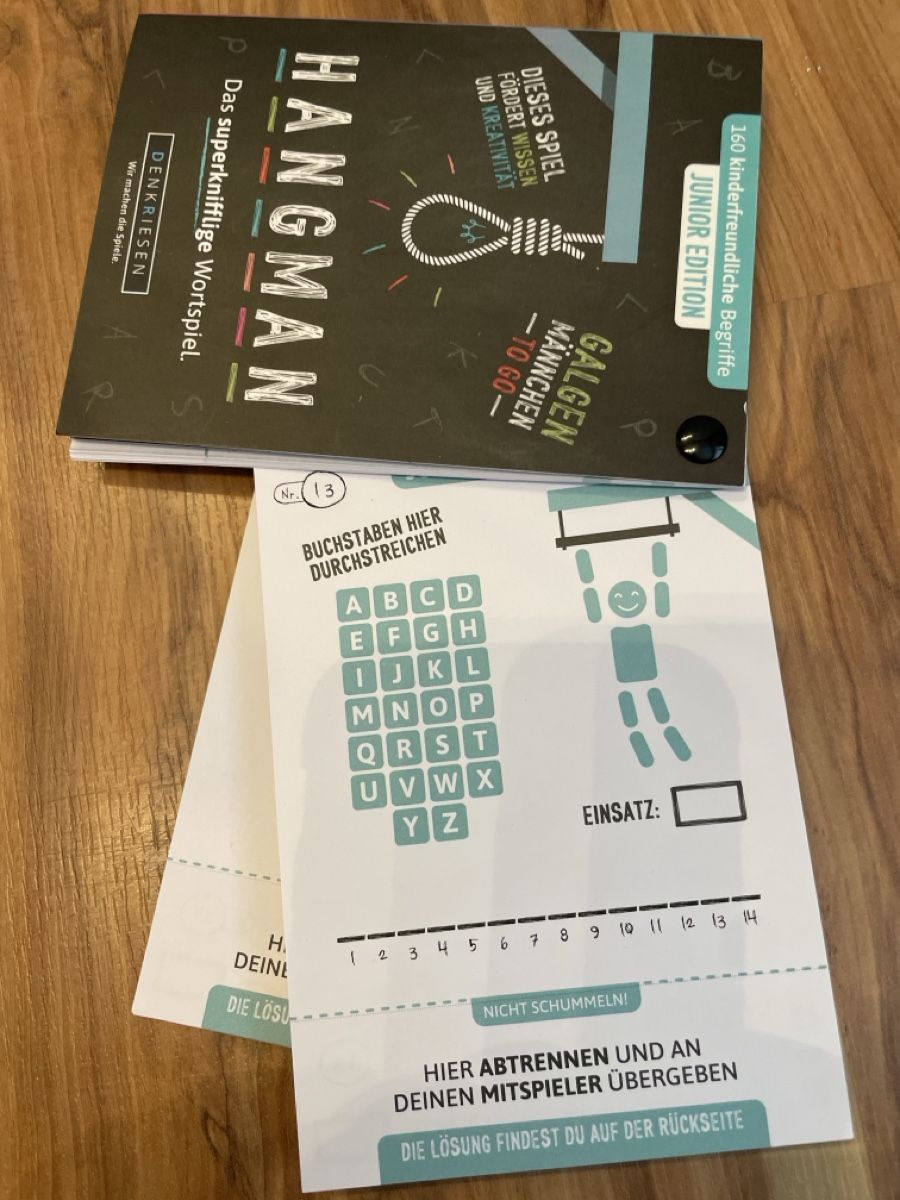 Giochi: Galgenmännchen - To Go - Junior Edition - Wortspiel – Nuovo e nell'imballaggio originale da Neuenkirch venduto da balani 2
