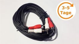 Audiokabel Cinch 2x Stecker, 5 m