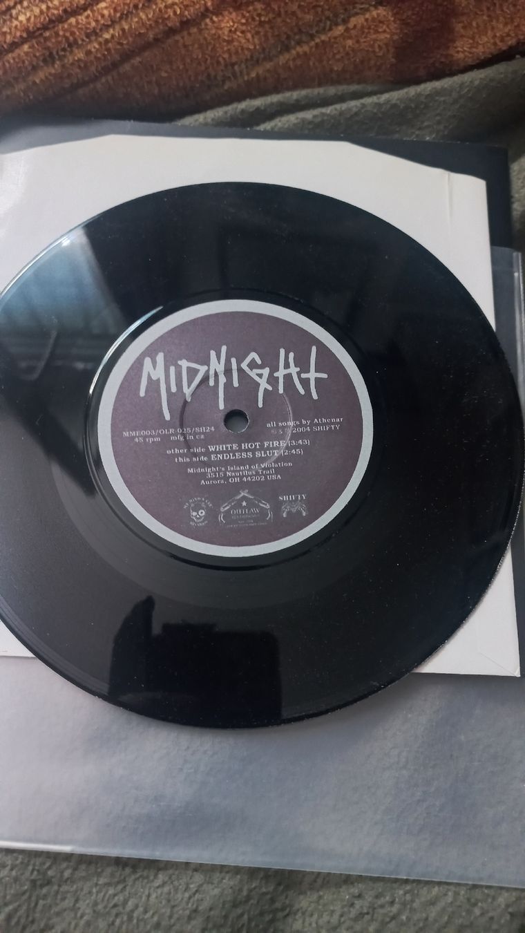 Dischi in vinile: Midnight - White Hot Fire - 7" Single - Black/Thrash Metal – Usato da Olten venduto da Donatello1984