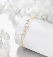 Armband aus 14karat Echt Gold und Süßwasserperlen