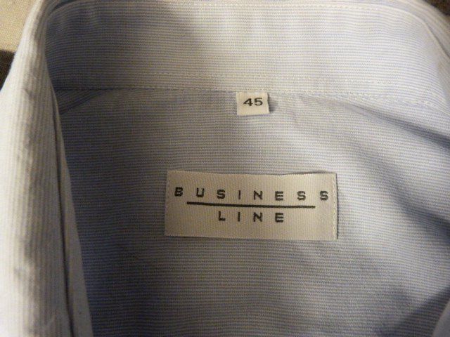 Camicie: Hemd Business Line, Gr. 45, hellblau gestreift % – Usato da Nunningen venduto da Fashion-Ave51 2