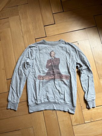 Anchorman 2 Sweatshirt hellgrau M