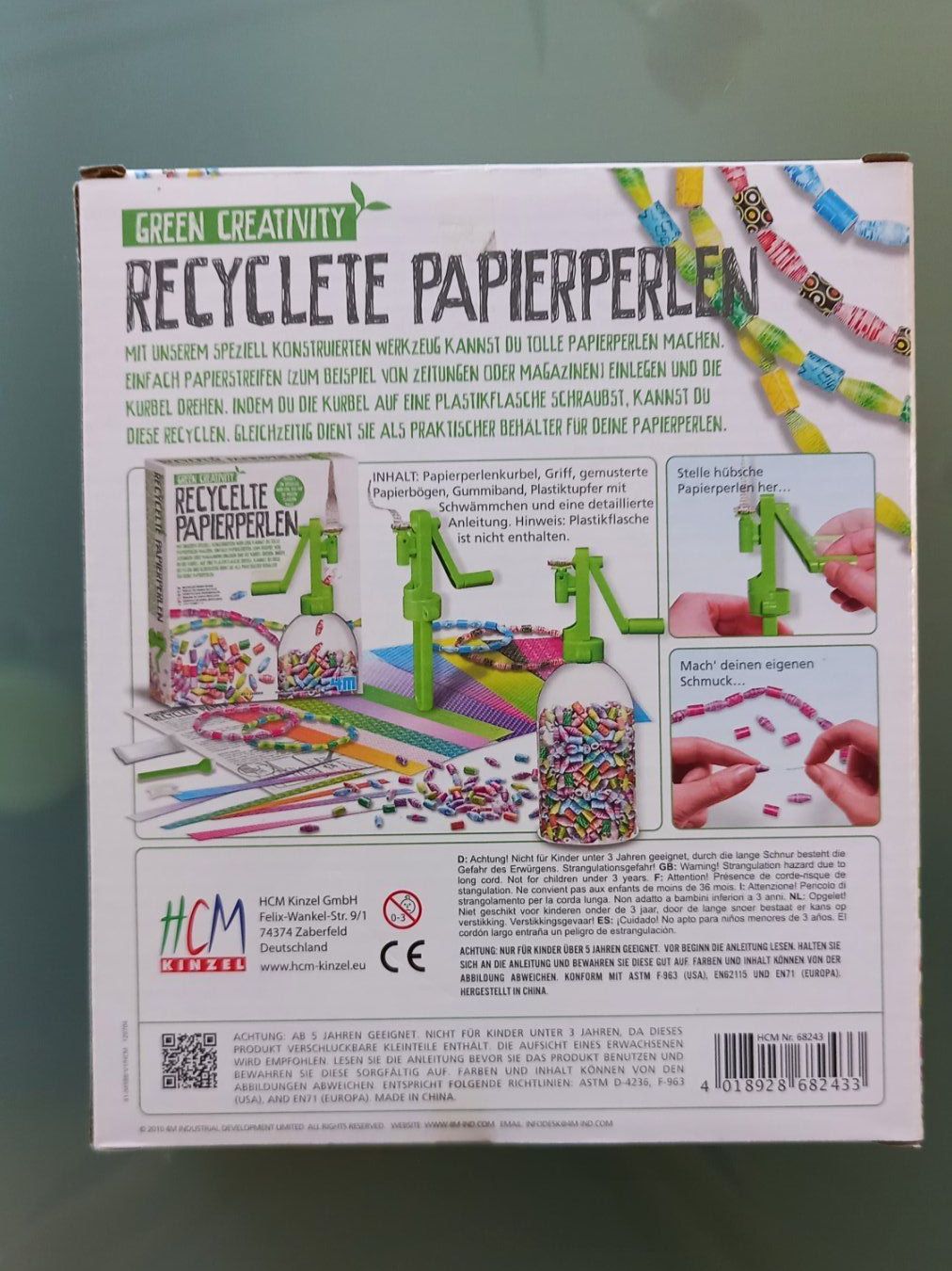 Kit bricolage: Bastelset NEU - Papierperlen selber machen - GreenCreativity – Nuovo e nell'imballaggio originale da Steinhausen venduto da fal_zsm5 1