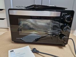 Satrap Minibackofen mit Umluft und Grill schwarz 