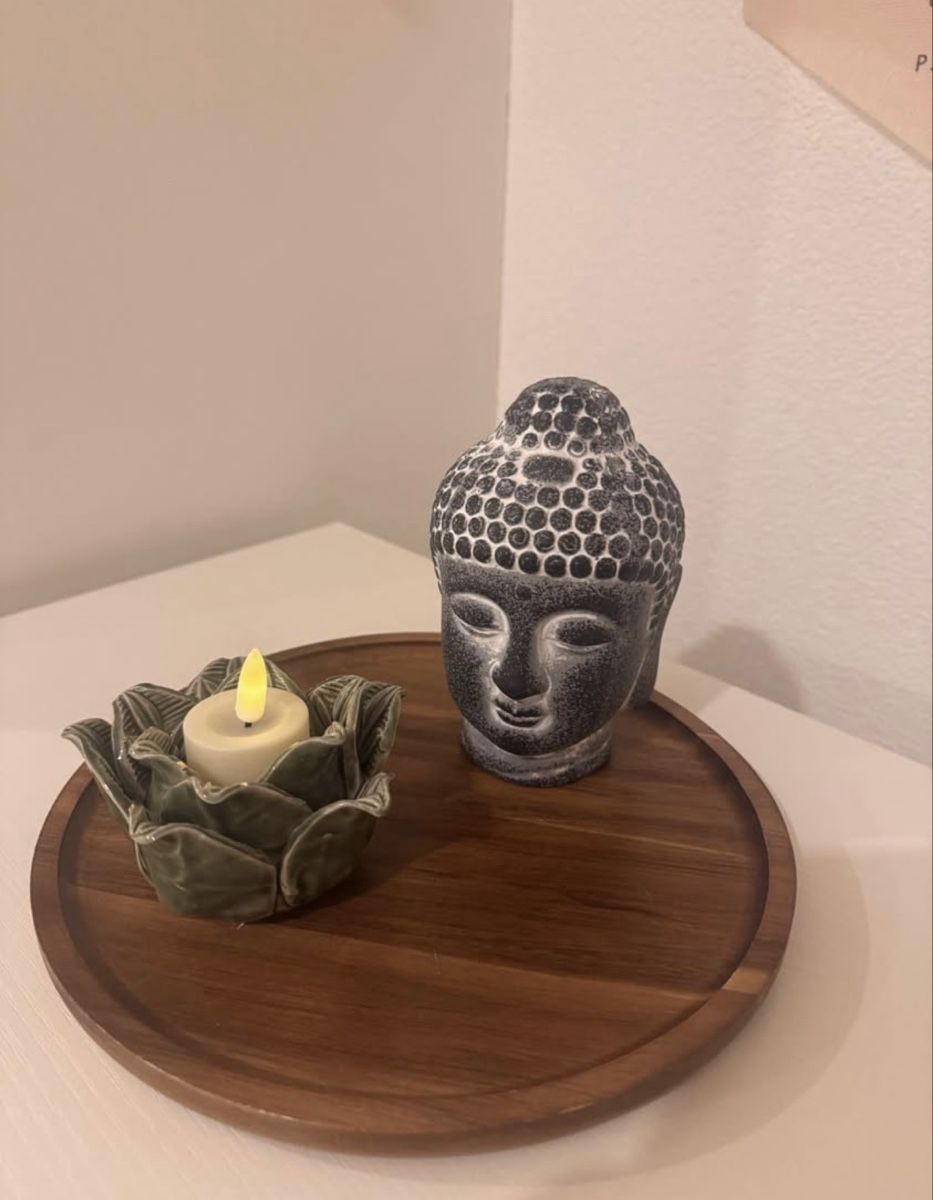 Tutte le decorazioni: Buddha-Kopf & Kerzenfigur – Nuovo (secondo la descrizione) da Rothrist venduto da Zal_m27z 1