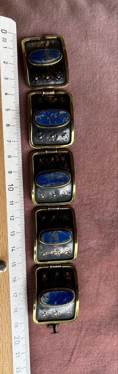 Bracciali & Braccialetti: Armband mit 5 Lapuslazuli – Usato da Lengnau AG venduto da Mefari 7