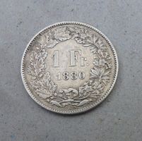 ++ 1.- Franken 1880, gute Erhaltung