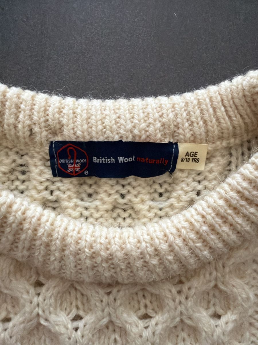 Pullover & Sweatshirts: Kinder Strickpullover cremefarben Zopfmuster, wie neu – Neu (gemäss Beschreibung) aus Frutigen von tab_hdm2 1