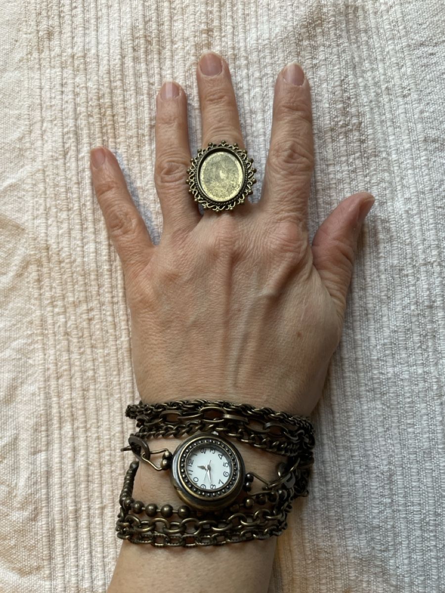 Altri gioielli: Steampunk Schmuck - Uhrenarmschmuck und Ring – Usato da Dörflingen venduto da Pazifiktaucher 1