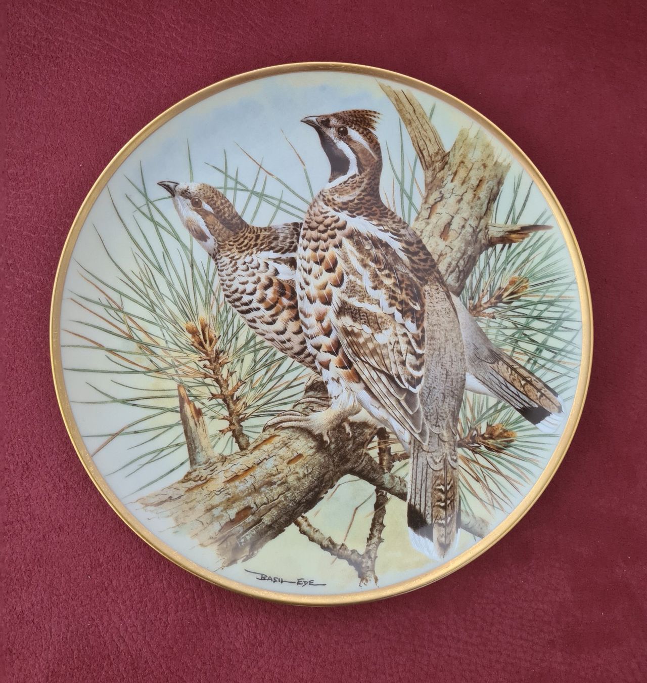 Franklin Porcelain Piatti: Teller Wildvogel der Welt Haselheuler – Nuovo (secondo la descrizione) da Wangen b. Olten venduto da Lady59