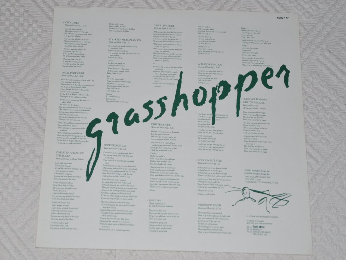 Dischi in vinile: LP J.J. Cale - Grasshopper – Usato da Boll venduto da Theodora15 3