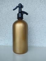 Wunderschöne Siphonflasche goldfarbig