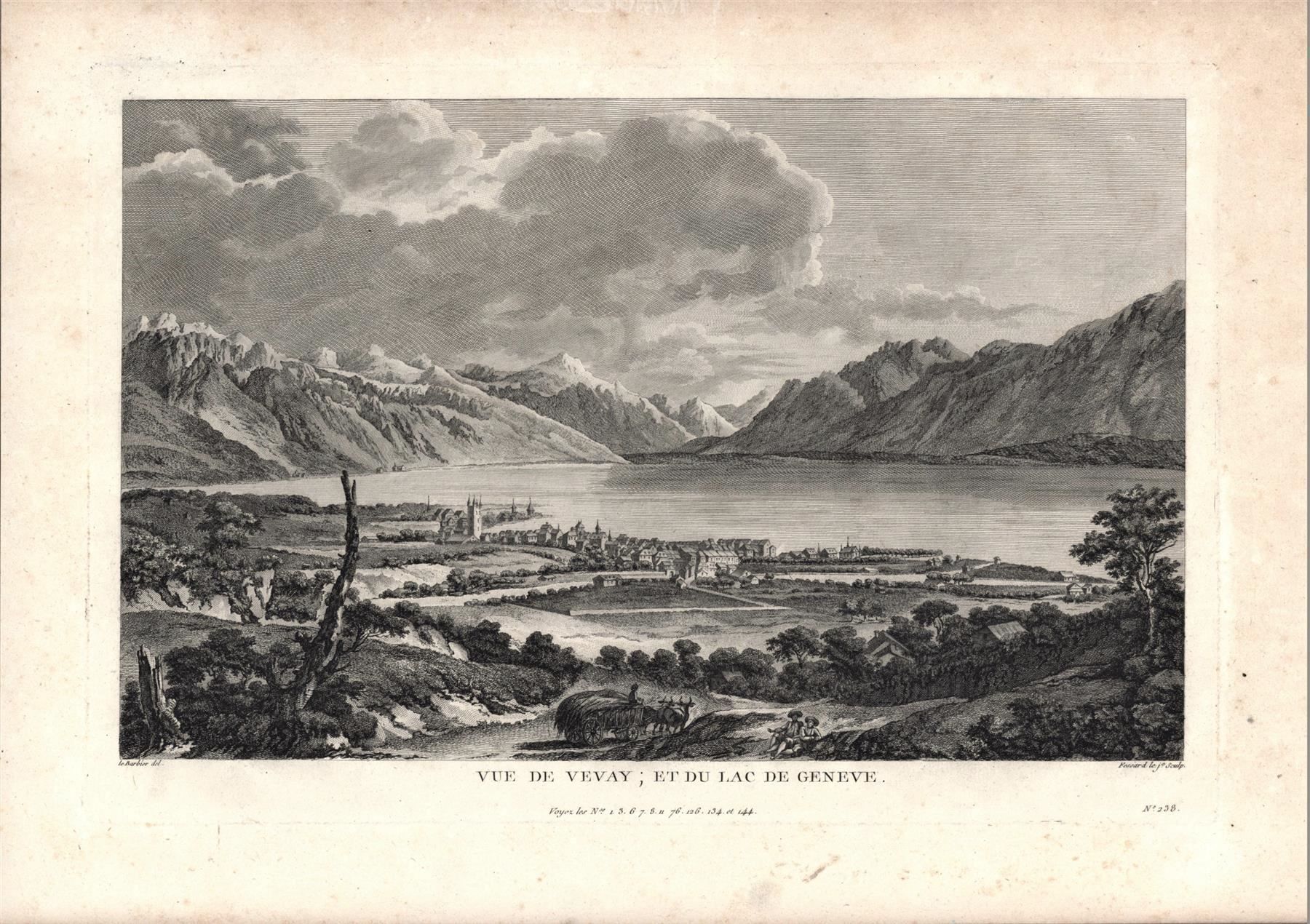 Incisioni: Vevey Originalkupferstich 1780 – Usato da Rafz venduto da Helvet32