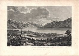 Vevey Originalkupferstich 1780