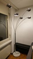 Multi-Arm Floor Lamp Chrome with Marble Base
