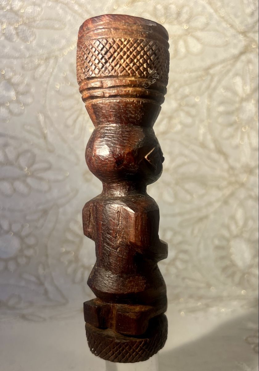 Figuren: Authentique cloche rituelle d'initié ethnie Kongo bois dur – Gebraucht aus Genève von ChineuseReveuse 3