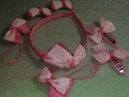 haarschmuck set,,,rosenrot farbe,,7 stück