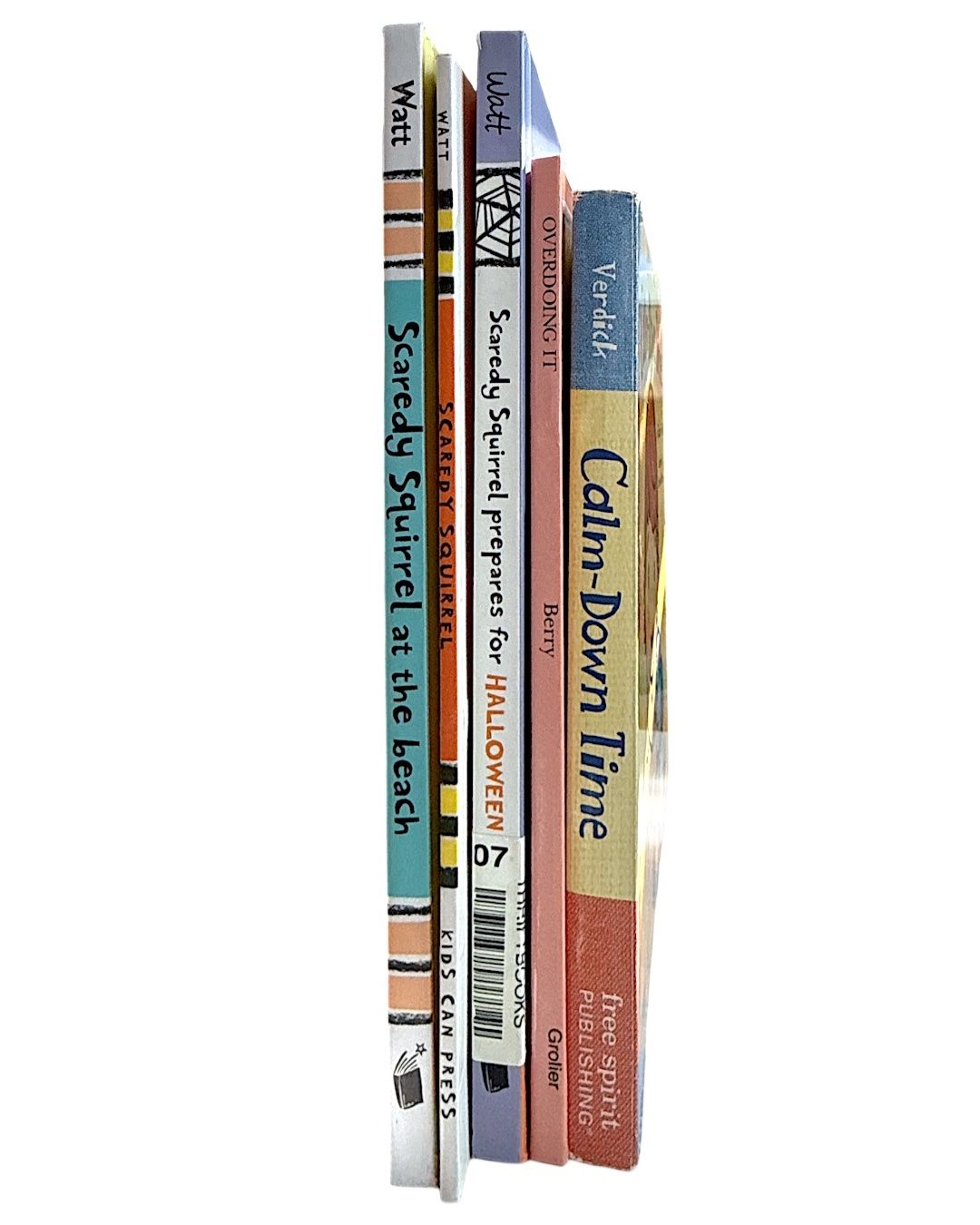 Libri: 5 Toddler books: Scaredy Squirrel, Calm Down, Overdoing – Usato da Bogis-Bossey venduto da aye_jy77 2