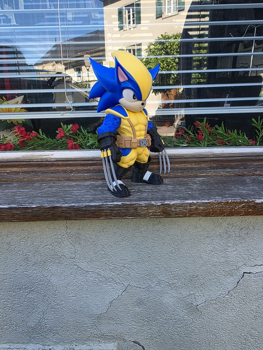 Statuette: Sonic x Wolverine Crossover Figur 3D 27cm – Nuovo (secondo la descrizione) da Aigle venduto da MagieFusion_3D 3