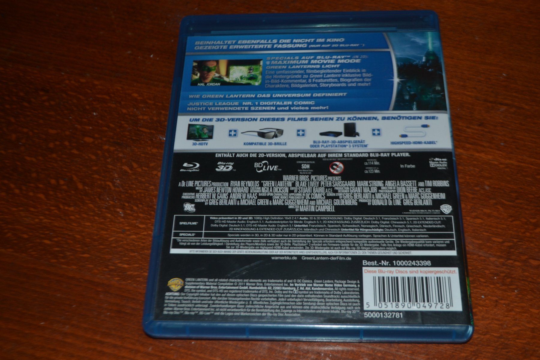 Tutti i DVDs: Green Lantern in 3D – Usato da Laupen ZH venduto da chefdom 1