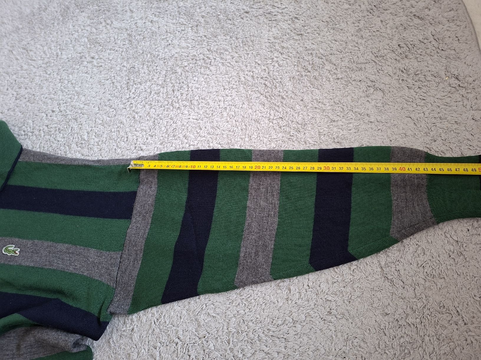 Lacoste Pullover & Sweatshirts: pull Lacoste rayé vert gris taille 8 laine – Gebraucht aus Renens VD von ser_j2fn 3