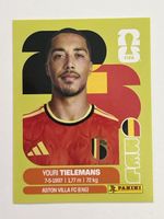 Panini Sticker Youri Tielemans Belgium BEL 9 World Cup 2026