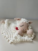 Doudou d'agneau fait main, cadeau de naissance parfait🐑