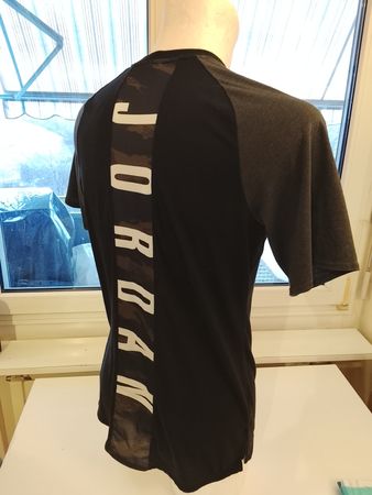 JORDAN Dri-FIT Herren T-Shirt Shirt Schwarz/Grau M - Top!