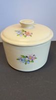 Keramik Dose mit Deckel, Blumenmuster, Top Zustand