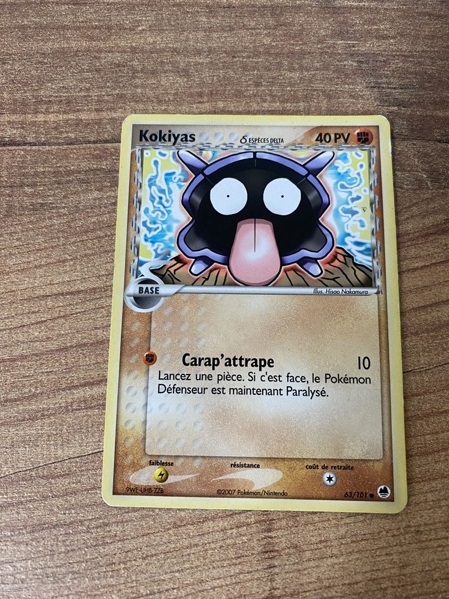 Pokémon Carte collezionabili: Carte Pokémon Kokiyas, série Espèces Delta 2007 – Usato da Rossemaison venduto da Carduelis