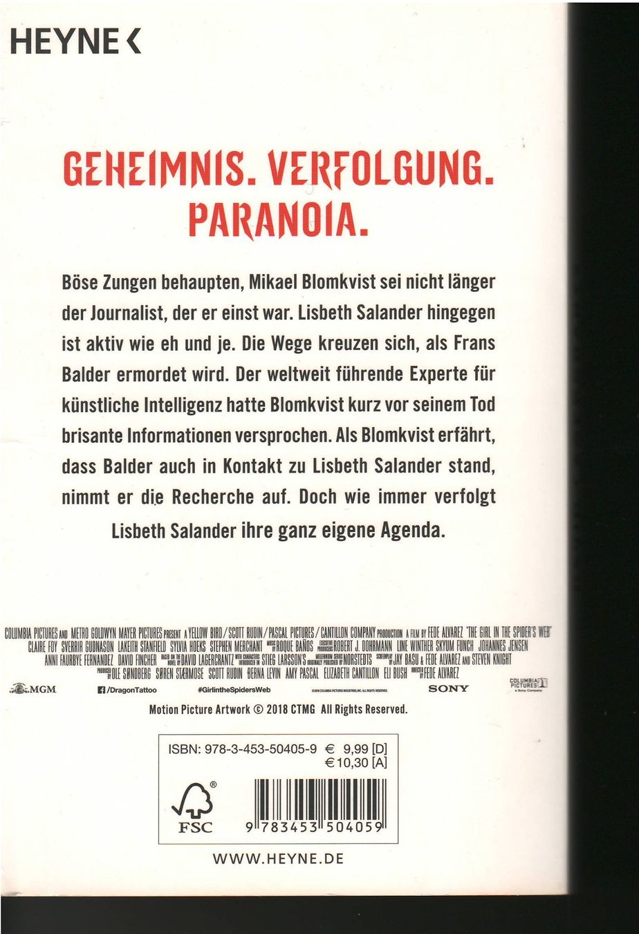 Libri: David Lagercrantz nach Stieg Larsson  -  Verschwörung – Usato da Lyss venduto da Zon 1