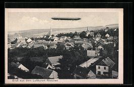 Rhaunen, Zeppelin Luftschiff überm Ort