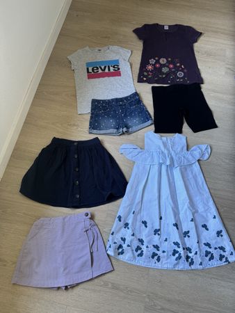 Sommer Kleiderpaket Mädchen Gr. 128 Levi's Zara Vertbaudet